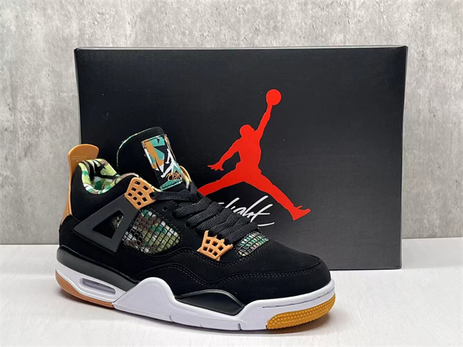 Women's Running weapon Jordan 4 Black Shoes 014 Women's Running weapon Jordan 4 Black Shoes 014